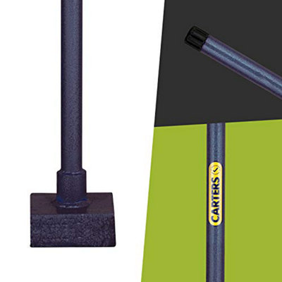 Pegdev - PDL - Carters 10lb All Steel Square Rammer - Durable Carbon Steel with Tubular Handle for Balance and Strength