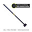 Pegdev - PDL - Carters 10lb All Steel Square Rammer - Durable Carbon Steel with Tubular Handle for Balance and Strength