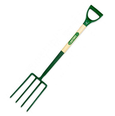 Pegdev - PDL Carters Ergonomic Steel Garden Fork 30" Handle 1.8kg Weight 7 1/2" x 11.1/2" Blade Forged for Precision & Durability