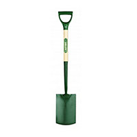 Pegdev - PDL - Carters Ergonomic Steel Garden Spade 28" Handle 22kg Weight 71/2" x 111/2" Blade Forged for Strength and Precision