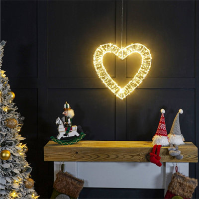 Pegdev - PDL - Elegant Christmas Heart Shaped Pre Lit LED