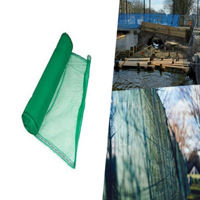 Pegdev - PDL - Green Temporary Fencing, Heavy Duty UV Stabilised Polyethylene Mesh, Durable Netting for Herris Fencing (25m)