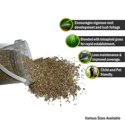 Pegdev - PDL - GrowPro Grass Seed & Fertiliser Blend for Professional Turf Management (1.5kg)
