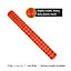 Pegdev - PDL - Highly Durable Orange Plastic Barrier Fencing, Mesh with Steel Fence Pins - Heavy Duty Fencing 10 Metres 20 Pins