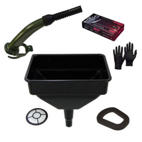 Pegdev - PDL - Jerry Can Accessory Bundle - Metal Spout, Replacement Seal, Funnel & Nitrile Gloves - Premium Tools for Refuelling