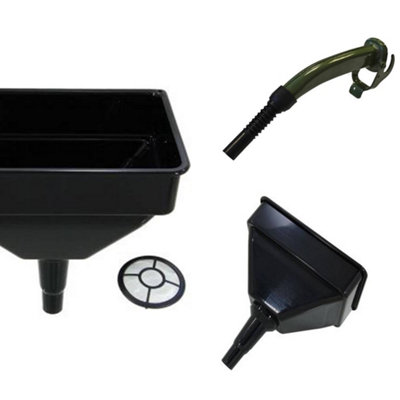 Pegdev - PDL - Jerry Can Accessory Bundle - Metal Spout with Rubber Nozzle, Heavy Duty Funnel for Precise Pouring and Transfers