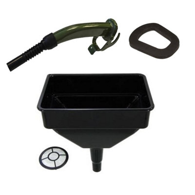 Pegdev - PDL - Jerry Can Accessory Bundle - Premium Metal Spout, Rubber Seal, Heavy Duty Funnel - Efficient Refuelling