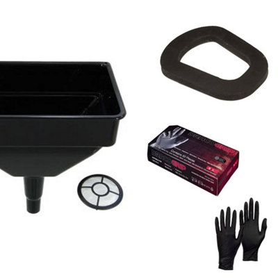 Pegdev - PDL - Jerry Can Accessory Bundle - Rubber Seal, Heavy Duty Funnel & Nitrile Gloves, Upgrade Your Refuelling Experience