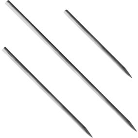 Pegdev - PDL Mild Steel Road Form Line Concrete Pins Temporary Marking Stakes for Event  - Road  Formers  (100 x  750 X 22MM)