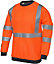 Pegdev - PDL - Progarm Fr Arc Sweatshirt - Hi-Vis Flame Resistant with ARC 2 Protection, Ideal for Rail & Utilities Orange (2XL)
