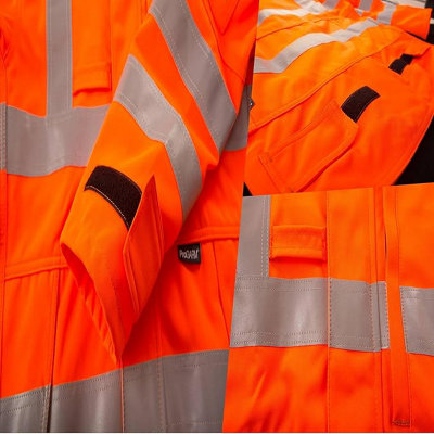 Pegdev - PDL - Progarm Men's FR ARC Flash Orange Jacket - Hi-Viz, Flame ...