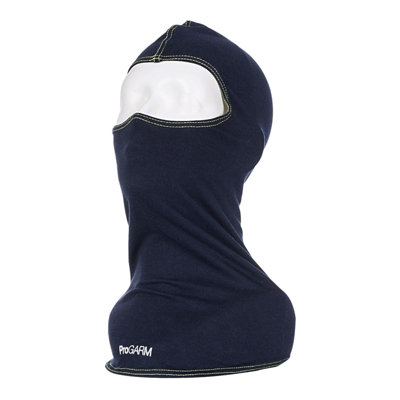 Pegdev - PDL - Progarm Navy FR Antistatic Balaclava - Unisex, 220gsm Jersey Fabric, Industrial Safety, Flame Resistant Base Layer.