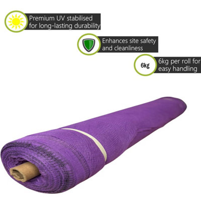 Pegdev - PDL - Purple Debris Netting Heavy Duty UV Stabilised Mesh Net ...