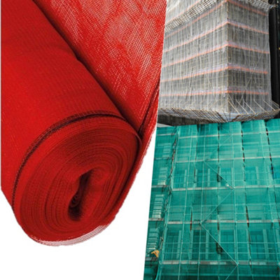 Pegdev - PDL - Red Debris Netting - Heavy Duty Polyethylene, Open Mesh ...