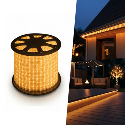 Pegdev - PDL Static LED Rope Light Kit 13mm PVC Tube Warm White 36 LEDs ...