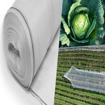 Pegdev - PDL - White Heavy Duty Plants & Crops Protection Netting 2m Width (10m) - UV Stabilised Mesh for Garden Protection.