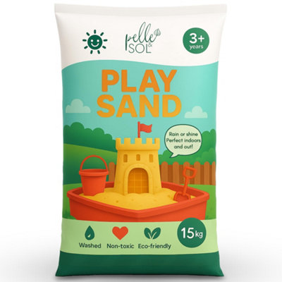 Pelle & Sol 10kg Fine Play Sand for Kids' Sandpits and Sensory Play