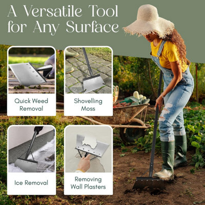 Pelle & Sol 26cm Multi-Purpose Garden Scraper & Shovel with Protective ...