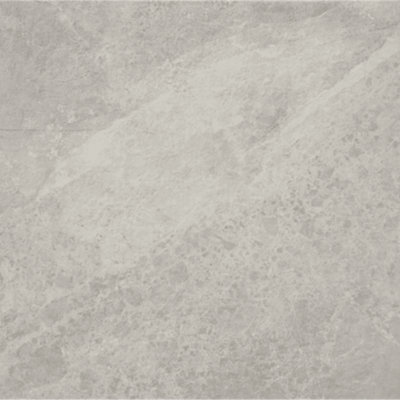 Pembery Grey Rectified Stone Effect 595mm x 595mm Porcelain Wall & Floor Tiles (Pack of 4 w/ Coverage of 1.42m2)