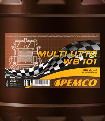 PEMCO Multi UTTO WB 101 Transmission And Hydraulic Fluid 20L API GL-4 ALLISON C4