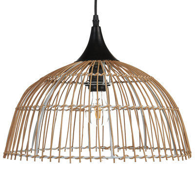Pendant Lamp BARARIS Rattan Natural