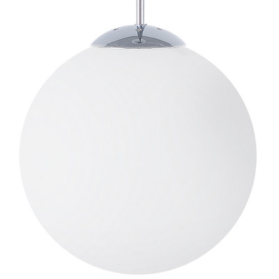 Pendant Lamp BARROW L Glass White