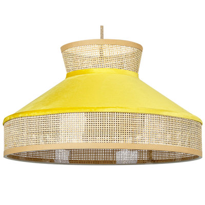 Pendant Lamp BATALI Rattan Mustard