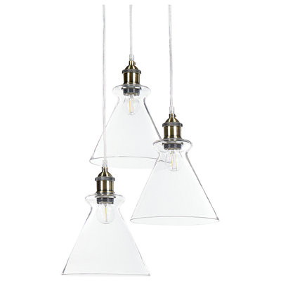 Pendant Lamp BERGANTES Glass Transparent