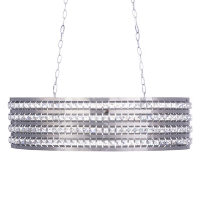 Pendant Lamp CAVONE Crystal Silver