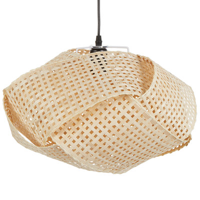 Pendant Lamp HALIL Bamboo Wood Beige