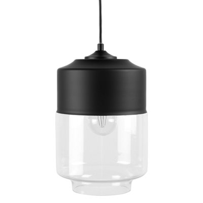 Pendant Lamp JURUA Glass Black