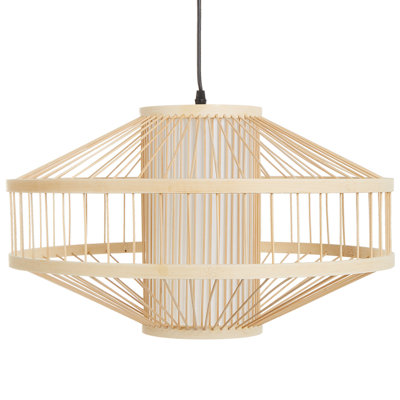 Pendant Lamp KARAJ Bamboo Wood Natural