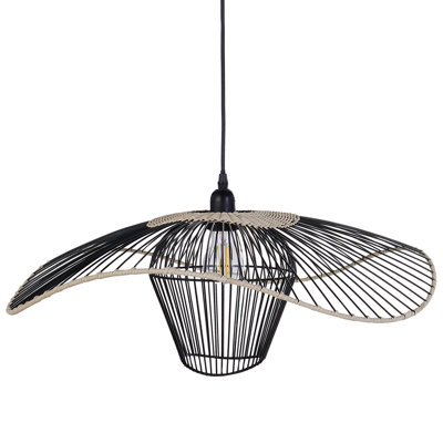 Pendant Lamp LUNGA Metal Black