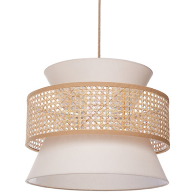 Pendant Lamp LUYANO Rattan Beige