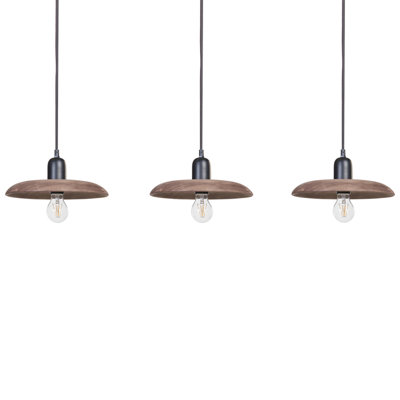 Pendant Lamp MANJEERA Wood Dark Brown