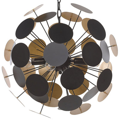 Pendant Lamp MARITSA Metal Black/ Gold