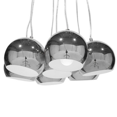 Pendant Lamp OLZA Metal Silver