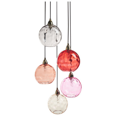 Pendant Lamp PABELLON Glass Red