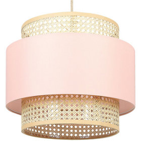 Pendant Lamp Pink and Natural YUMURI
