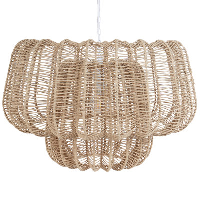 Pendant Lamp SAISI Paper Rope Beige