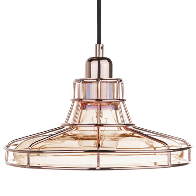 Pendant Lamp TORRE Glass Copper