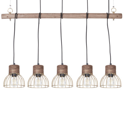 Pendant Lamp VARADA Wood Brown