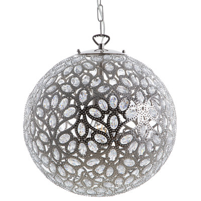 Pendant Lamp VOLTA Metal Silver