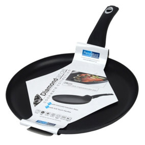 Pendeford Non Stick 28cm Shallow Crepe Frying Pan Soft Handle Induction Base