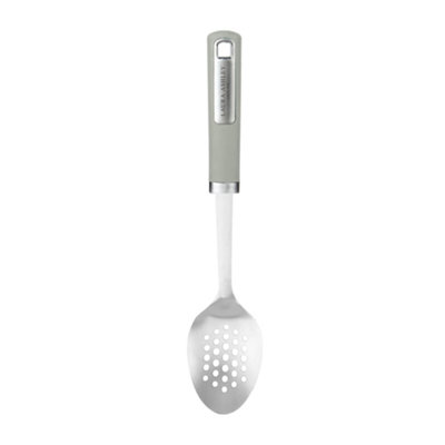 Pendeford Sage Leaf 13-Inch Stainless Steel Slotted Spoon With an ...