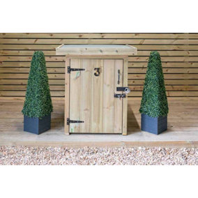 Pendle Parcel Store Small - Timber - L47 x W68 x H88 cm