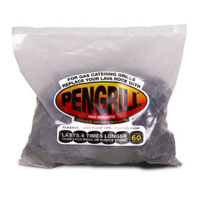PENGRILL 60 Bag Aromatic Lava Rock (Lavasteine) Replacement