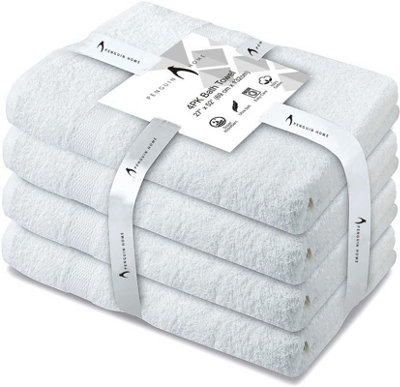 Penguin Home 100% Terry Bath Towel - Pack of 4 Price Comparisons | Compare The Build