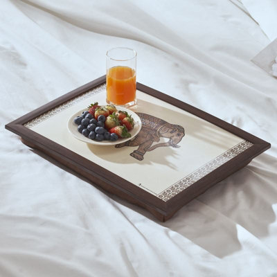 thumbnail image 2 of Personalised Garden Birds Laptray - Cushioned Base Wooden Dinner TV Lap Tray, Multicoloured 2 of 6