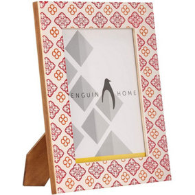 Penguin Home Handcrafted White & Pink Finish Photo Picture Frame
